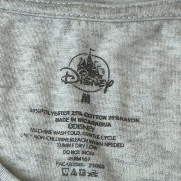 Disney Haunted Mansion Shirt Womens Medium Gray Bust A Move Graphic Tee Party - Picture 3 of 10